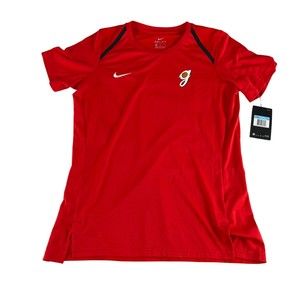 Nike Georgia Bulldogs Team Basketball Warmup Shirt Women's M Red 932186 New